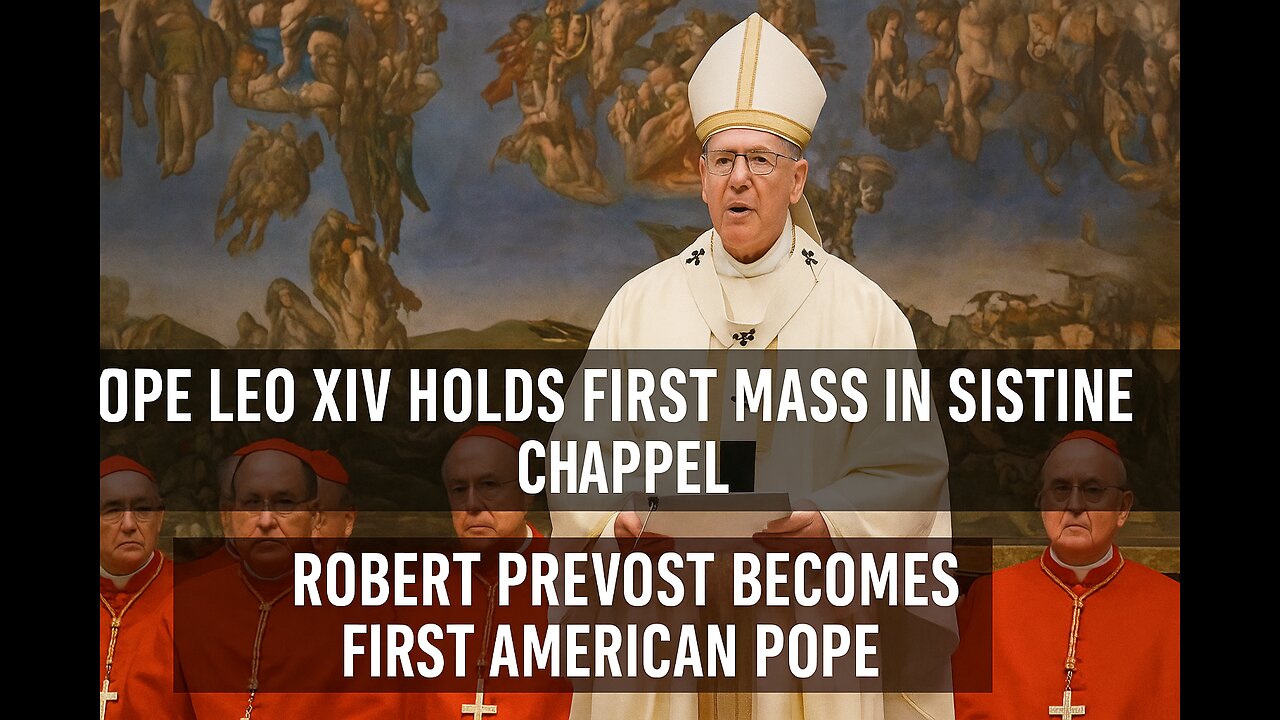 📹 Pope Leo XIV Holds First Mass in Sistine Chapel | Robert Prevost Becomes First American Pope