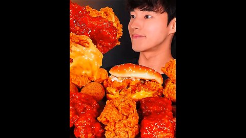Fried chicken, hamburgers