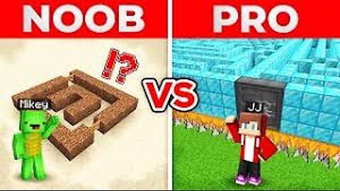 JJ And Mikey NOOB vs PRO CRAZY Security MAZE Survival Battle in Minecraft