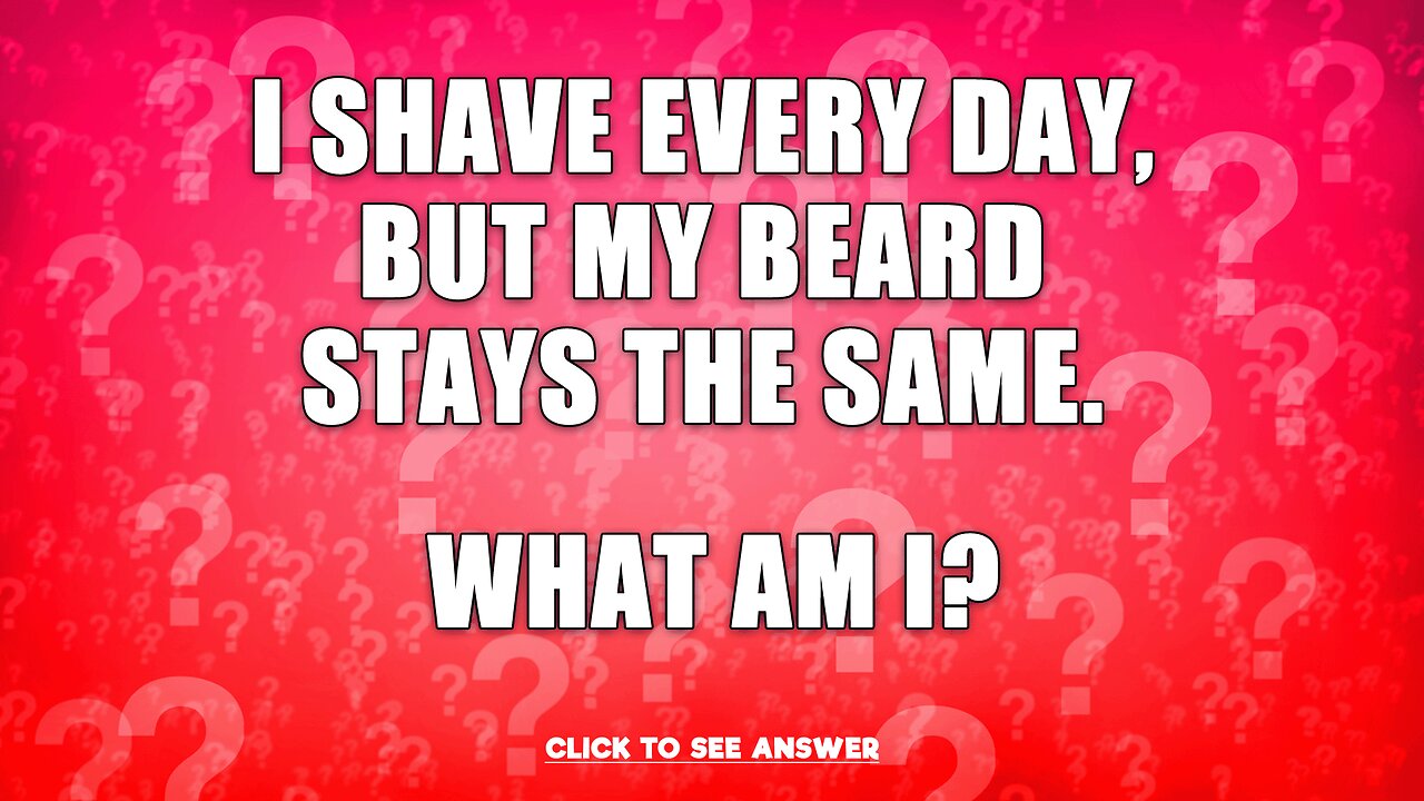 Do you know the answer to this riddle?