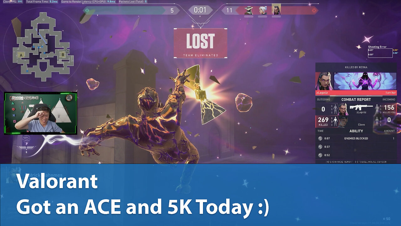 Got an ACE and 5K Today :) | Competitive 2W-1L | Valorant