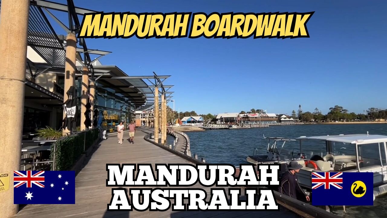 Exploring Mandurah Australia: City Walking Tour of Mandurah Boardwalk