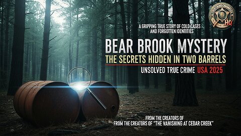Bear Brook Mystery 🕵️‍♀️: 4 Bodies, 2 Barrels & 30 Years of Silence | Unsolved True Crime USA 2025