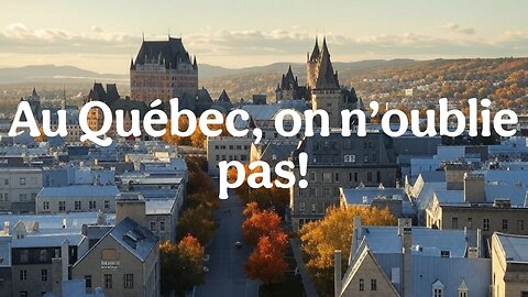 🚨 Au Québec, on n’oublie pas!