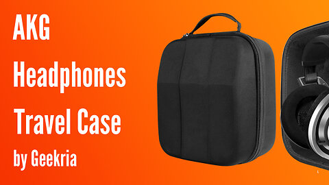 AKG Over-Ear Headphones Travel Case, Hard Shell Headset Carrying Case | Geekria