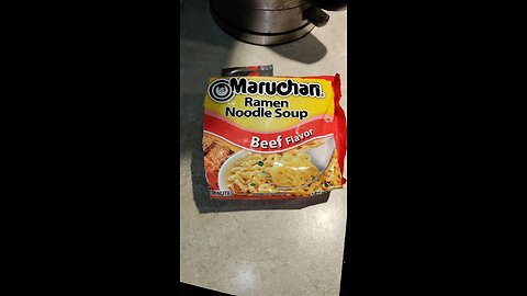 Eating Maruchan Ramen Noodle Beef Flavor, Dbn, MI, 8/2/25