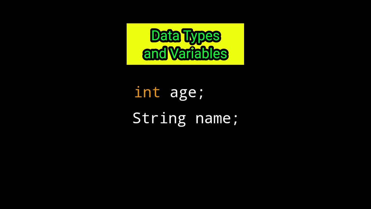 Data Types and Variable in Java programming language