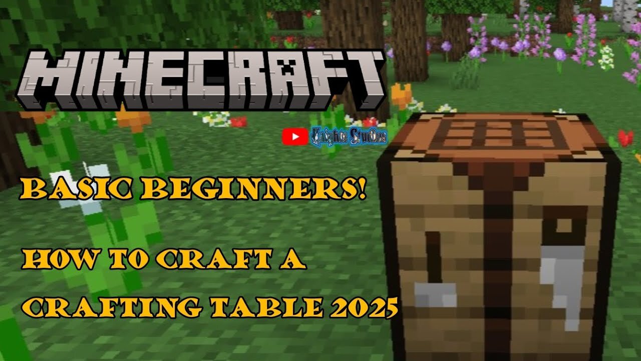Minecraft: How to Craft a Crafting Table (Basic Beginners) 2025