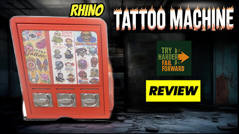Rhino Sticker/Tattoo Vending machine review