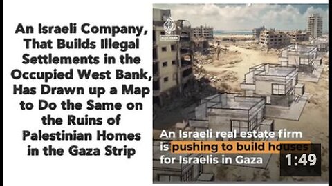 "Israel Settlers Plan 'Dream' Beach House in Gaza amidst Unfolding Genocide"