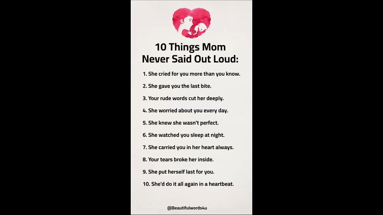 10 things mom never said out loud
