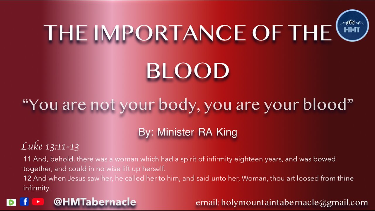 THE IMPORTANCE OF THE BLOOD