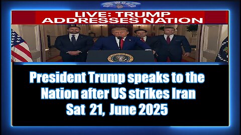 President Trump speaks to the nation after US strikes Iran copy