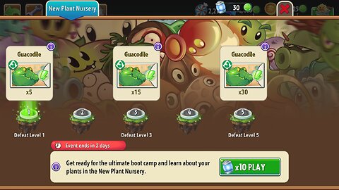 Plants vs Zombies 2 - Plant Nursery - Guacodile - June 2025