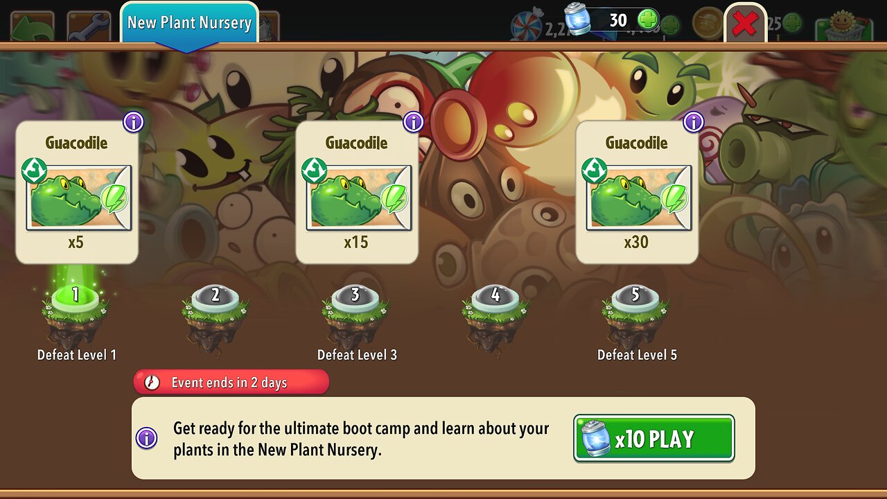 Plants vs Zombies 2 - Plant Nursery - Guacodile - June 2025