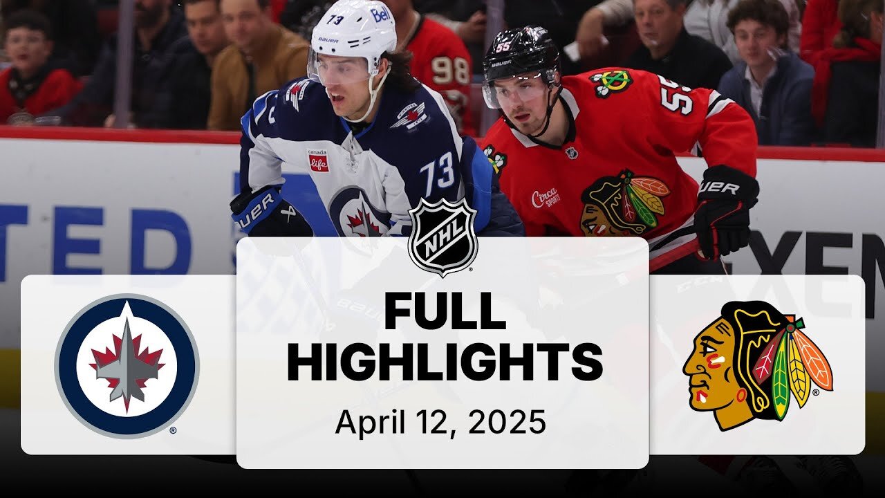 NHL Highlights | Jets vs Blackhawks - April 12, 2025