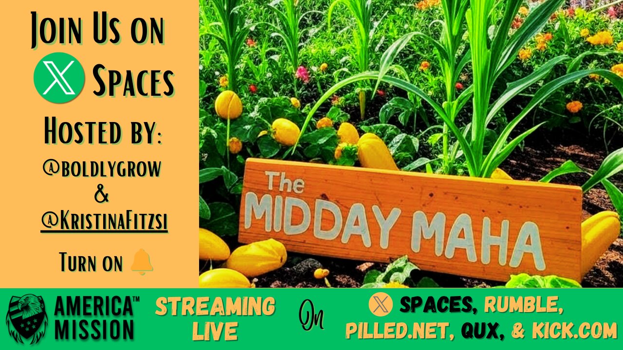 The Midday MAHA: LAZY GARDENING w/ Kristina Fitzsimmons