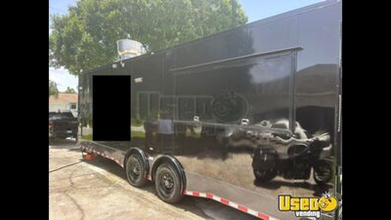 Like New! 2023 8.5' x 16' Barbecue Kitchen Trailer with 10' Porch for Sale in Florida!