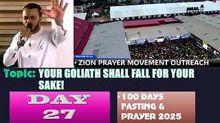 Day 27 | July 31st, 2025 — Topic: YOUR GOLIATH SHALL FALL FOR YOUR SAKE! 100 Days Prayer & Fasting