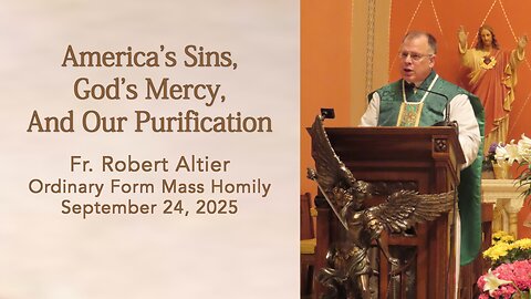 America's Sins, God's Mercy, And Our Purification