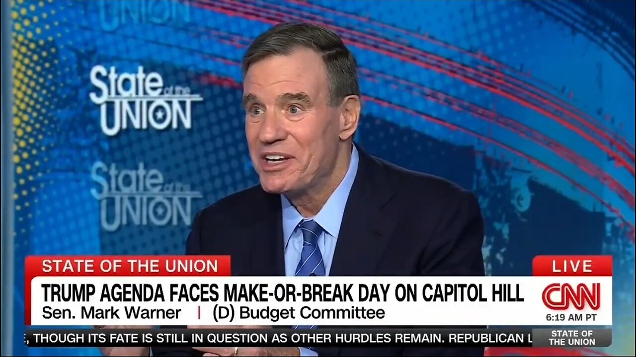 Sen Mark Warner Admits Dems Weren't Successful In Stopping Big Beautiful Bill