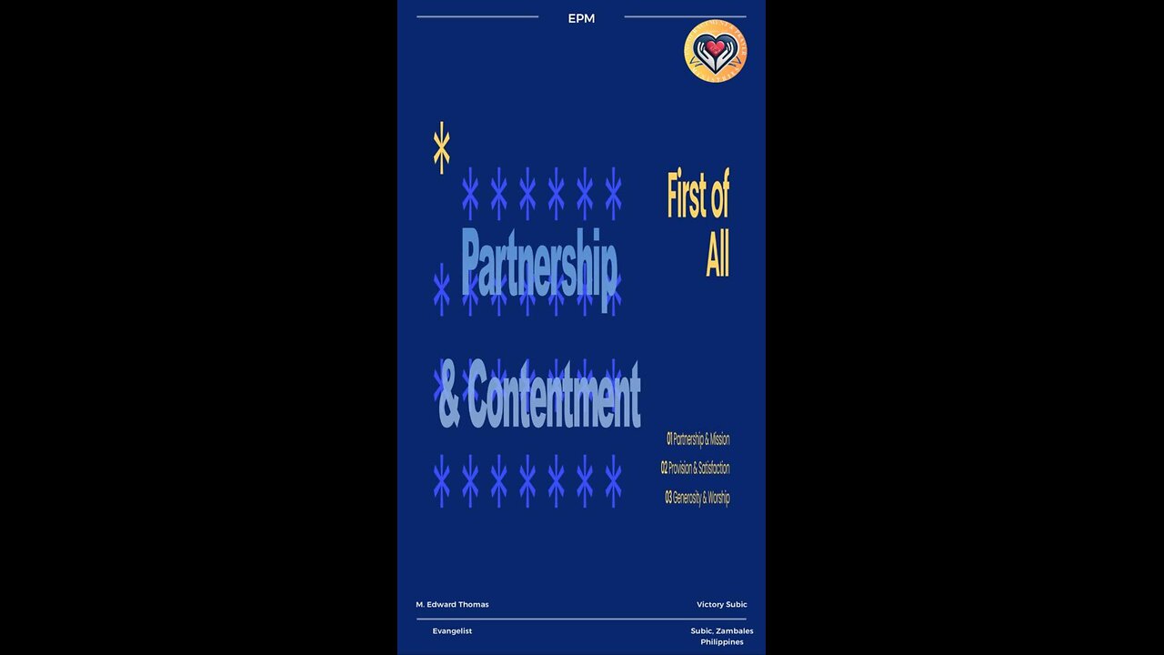 First of All: Provision & Contentment