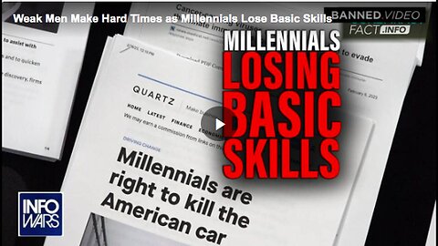 "Alex Jones Bemoans Millennials' Deficiency in Fundamental Life Skills"