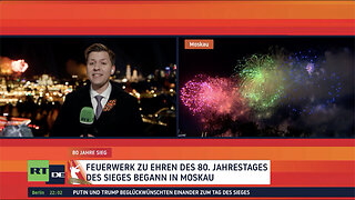 Moskau: Feuerwerk zu Ehren des 80. Jahrestages des Sieges