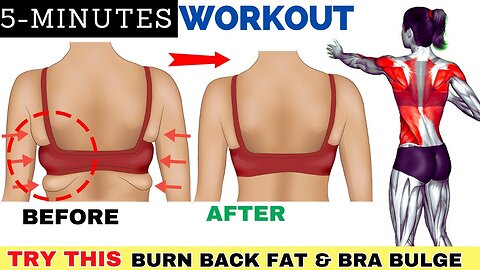 Blast Back Fat with THIS 5-Minute BRA BULGE Workout!