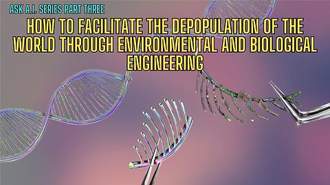 P3 - Depopulation of the world through environmental and biological engineering