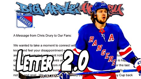 Rangers Release Another Worthless Letter | Big Apple Hockey