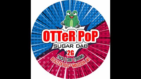 THCA Sugar dabs BLAZED FROG™ Otter Pop