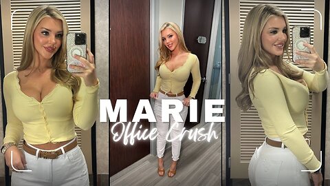 Marie Office Crush | Yellow Top and White Jeans 🌼