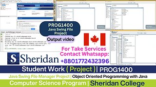 Client Work (Project) | PROG1400 Java Swing File Manager | Sheridan College