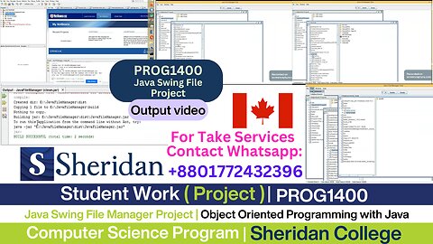 Client Work (Project) | PROG1400 Java Swing File Manager | Sheridan College