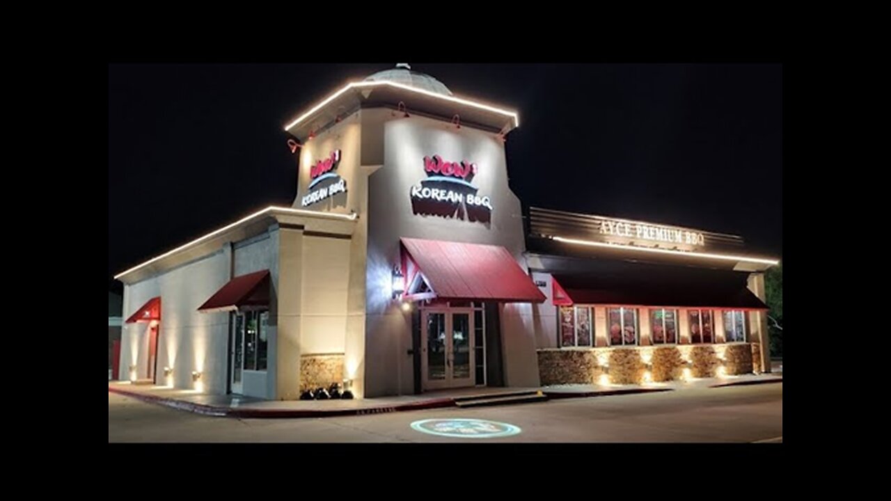WOW Korean BBQ in Oklahoma City, OK - Full view of menu, grilled meat and more.
