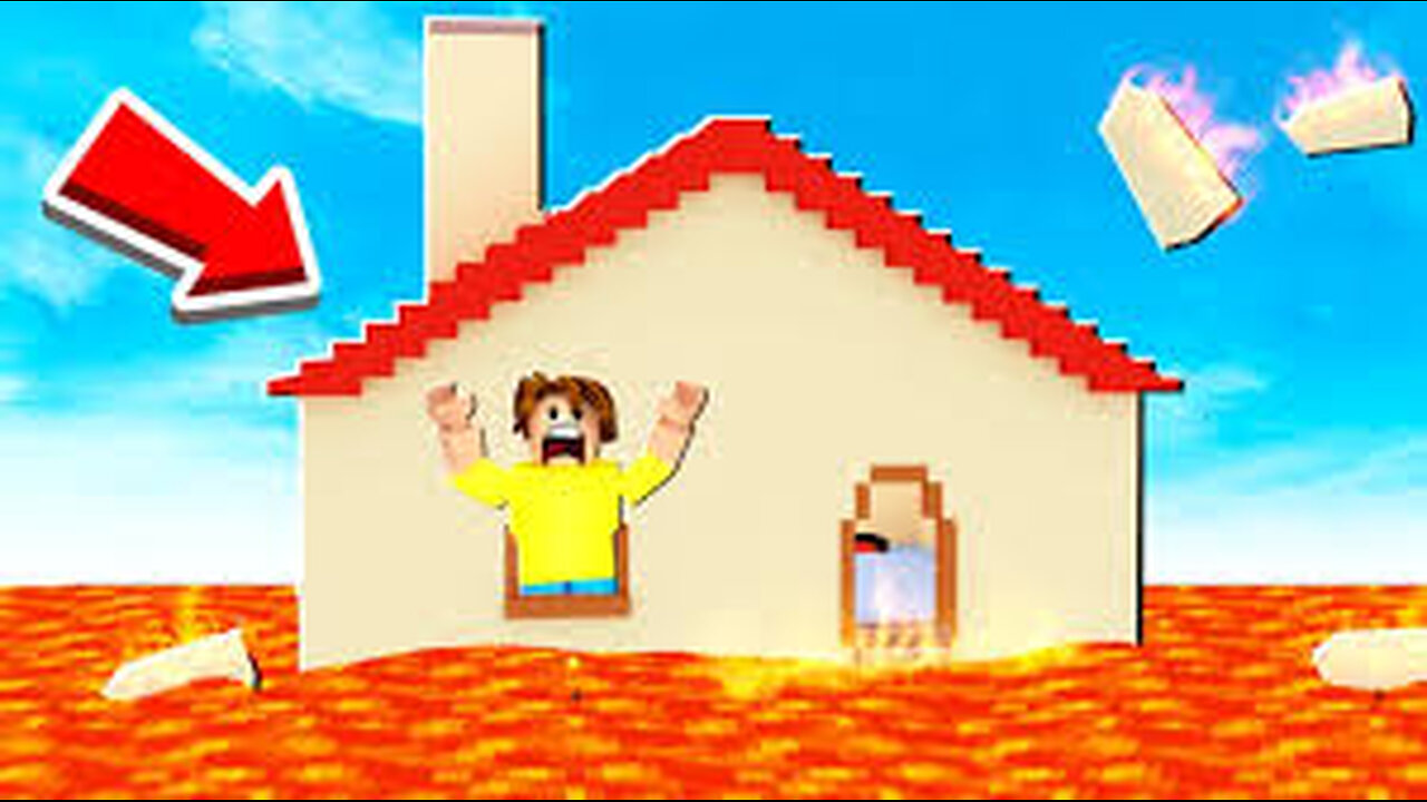 The floor is lava! - roblox