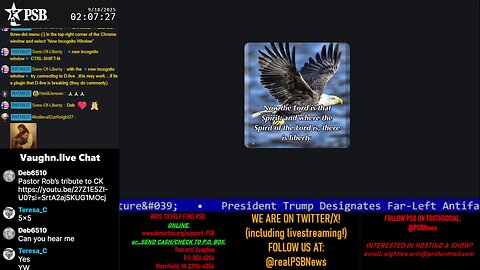 2025-09-18 02:02 EDT - On a Wing and a Prayer: with Deb65