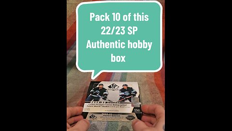 Pack 10 of this 22/23 SP Authentic hobby box