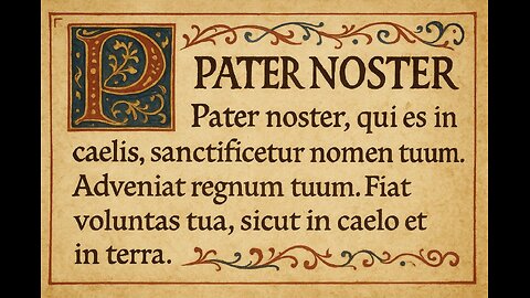 Gregorian Chant – Pater Noster | Ancient Latin Our Father for Prayer & Meditation