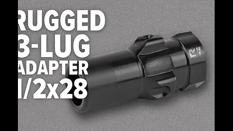 Rugged 3-Lug Adapter 1/2x28 – Fast, Secure Suppressor Attachment for Your PCC