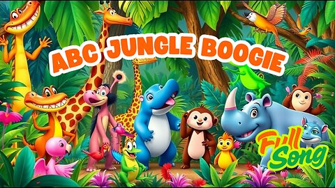 ABC Jungle Boogie 🐊🎵 | Alphabet Song with Dancing Animals for Kids