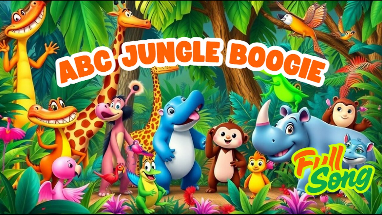 ABC Jungle Boogie 🐊🎵 | Alphabet Song with Dancing Animals for Kids