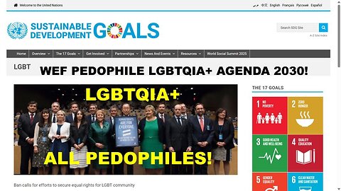 The Sick Satanic Pedophile Pervert LGBTQIA+ Agenda 2030 in Plain Sight Again!