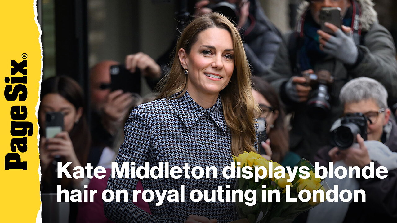 Kate Middleton puts blonde hair on display during royal outing in London