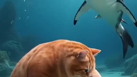 Cat Vs Shark