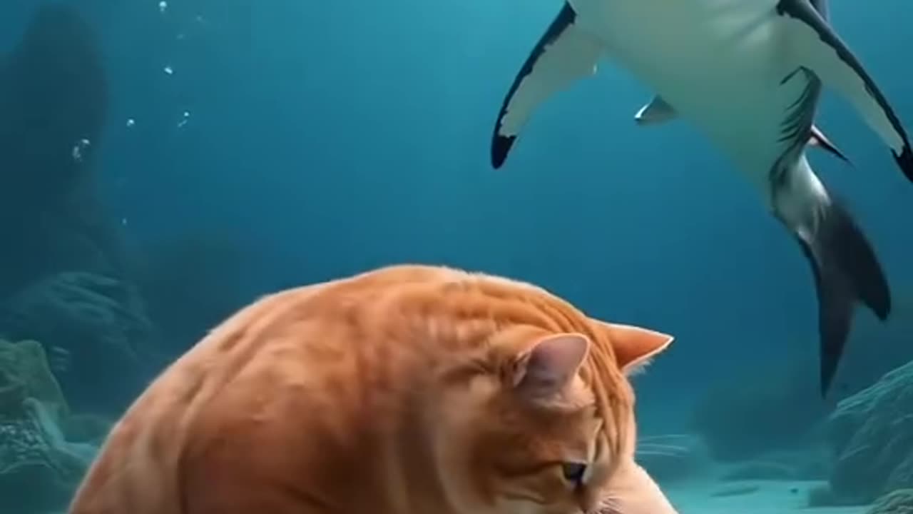 Cat Vs Shark