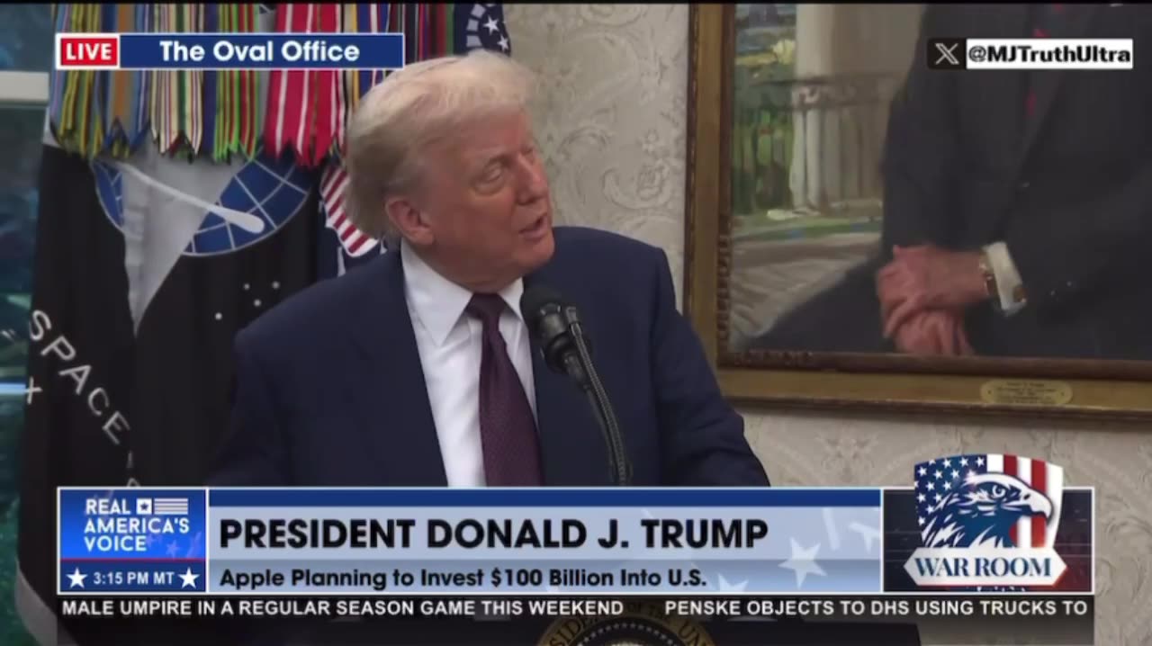 APPLE IS COMING HOME! Apple will be investing $600B into the United States over the next 4 Years ~ President Trump