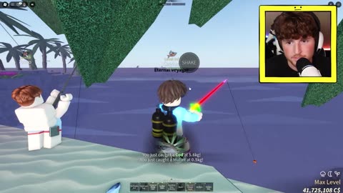 I Taught My Little Bro How To Play FISCH..