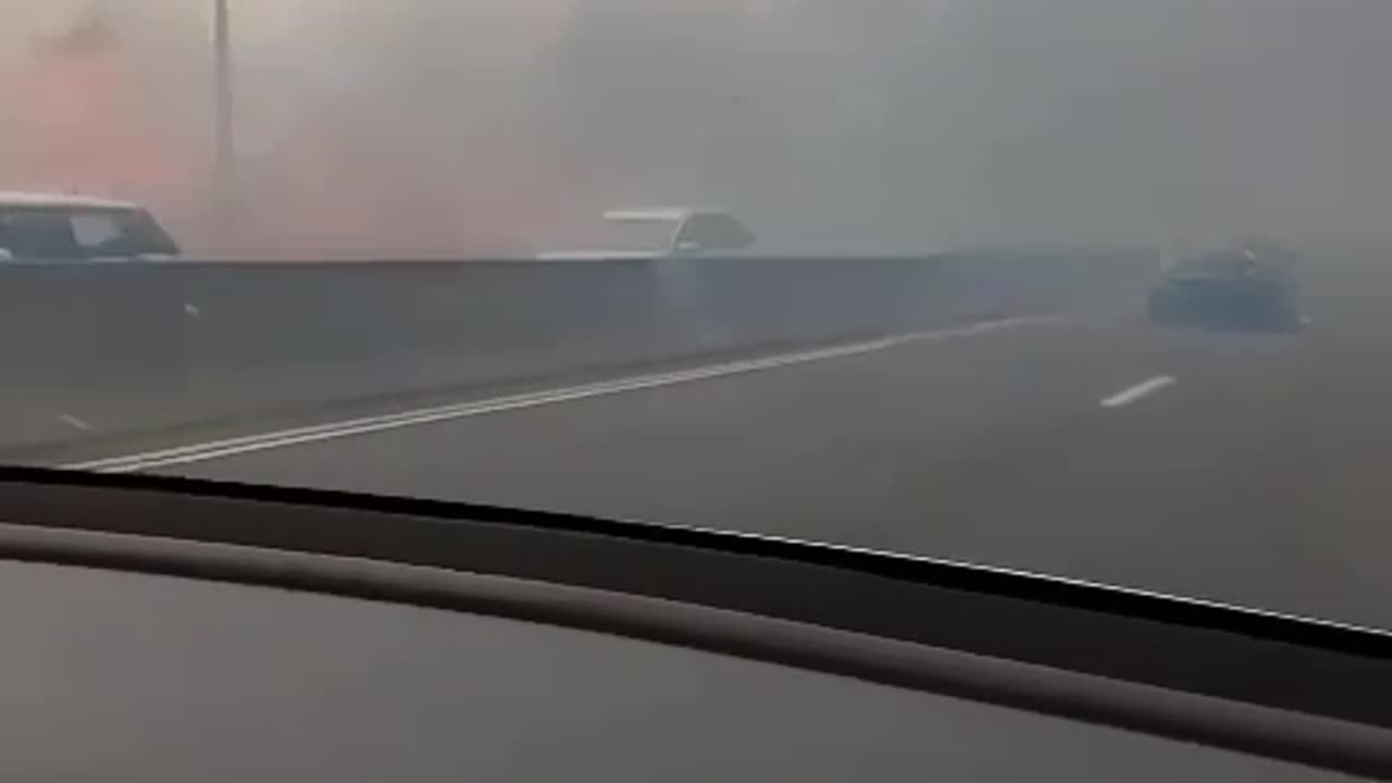 Complete chaos in Israel's main highway 1. PRAY FOR ISRAEL.